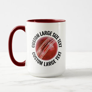 Taza Texto Grande Combo Marrón 15oz Cricket Personaliza
