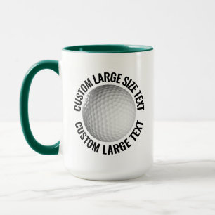 Taza Texto Grande COMBO Verde Cazador 15oz Golf Persona