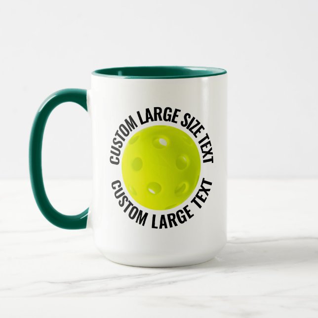 Taza Texto Grande HUN. COMBO VERDE 15oz Pickleball Pers (Izquierda)