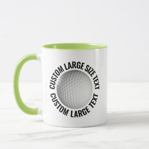 Taza Texto Grande LIMA VERDE Combo 11oz Golf Personaliz