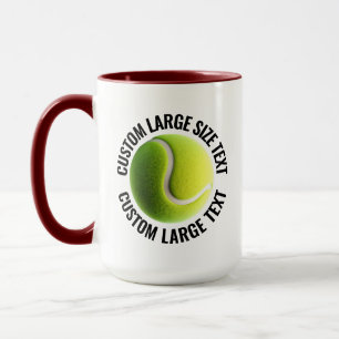 Taza Texto Grande MAROON Combo 15oz Tenis Personalizado