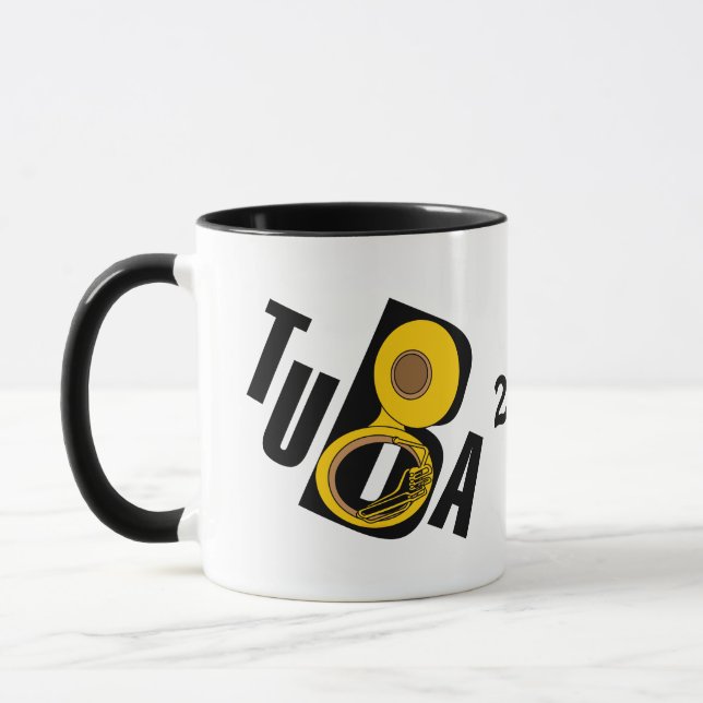 Taza Texto inclinado de Tuba (Izquierda)