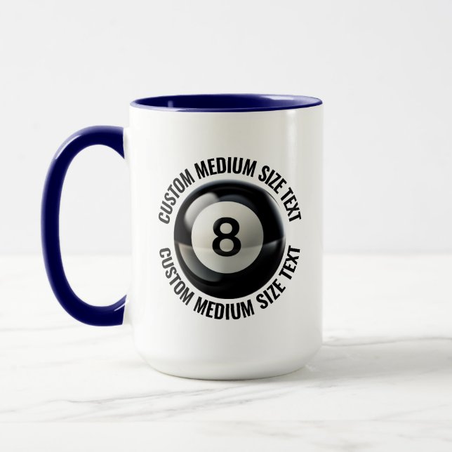 Taza Texto Mediano AZUL MARINO Combo 15oz Personalizado (Izquierda)