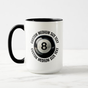 Taza Texto Mediano BLACK Combo 15oz Personalizado 8 Bal