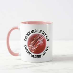 Taza Texto Mediano Combo PINK 11oz Cricket Personalizad