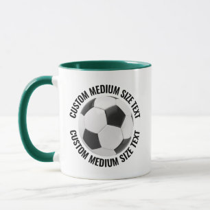 Taza Texto Mediano COMBO VERDE CAZADOR 11oz Fútbol Pers