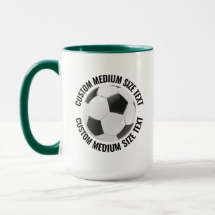 Taza Texto Mediano COMBO VERDE CAZADOR 15oz Fútbol Pers