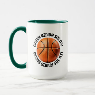 Taza Texto Mediano H. GREEN Combo 15oz Baloncesto Perso
