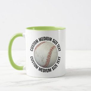Taza Texto Mediano LIMA VERDE Combo 11oz Béisbol Person