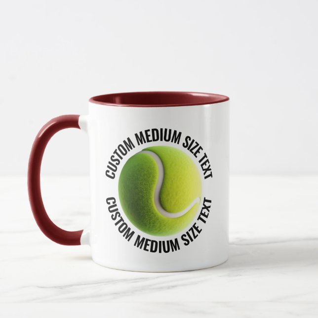 Taza Texto Mediano MAROON Combo 11oz Tenis Personalizad (Izquierda)