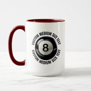 Taza Texto Mediano MAROON Combo 15oz Personalizado 8 Bo