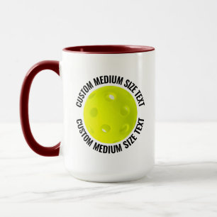 Taza Texto Mediano MAROON Combo 15oz Pickleball Persona