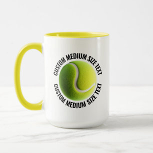 Taza Texto Mediano YELLOW Combo 15oz Tenis Personalizad
