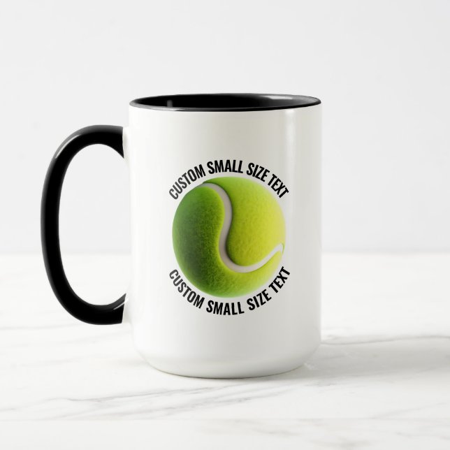 Taza Texto Pequeño BLACK Combo 15oz Tenis Personalizado (Izquierda)