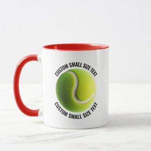 Taza Texto Pequeño Combo ROJO 11oz Tenis Personalizado