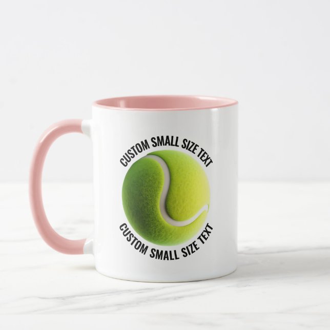 Taza Texto Pequeño PINK Combo 11oz Tenis Personalizado (Izquierda)