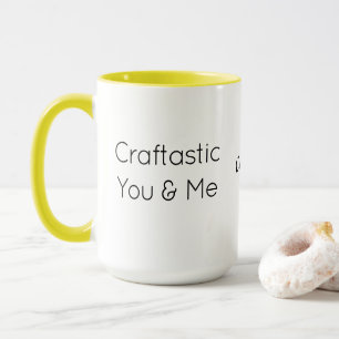 Taza Texto personalizado, Combo Tú y Yo Craftastic Colo