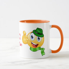 Taza Texto personalizado Miniaturas arriba Emoji con Go