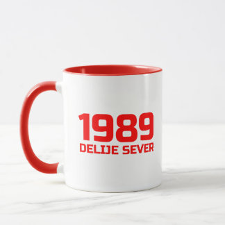 Taza Texto Rojo Delije Sever 1989