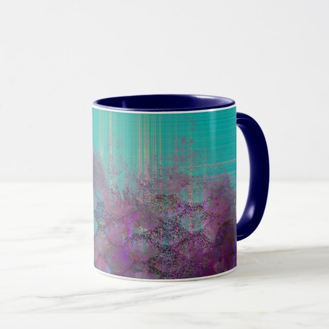 Taza Textura abstracta de la sirena (Anverso derecho)