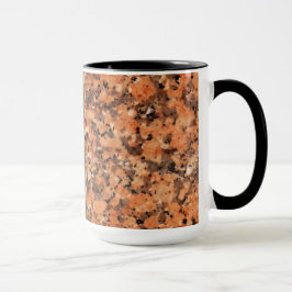 Taza Textura anaranjada de la roca de la geología con