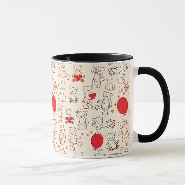 Taza Textura con los osos de peluche (Derecha)