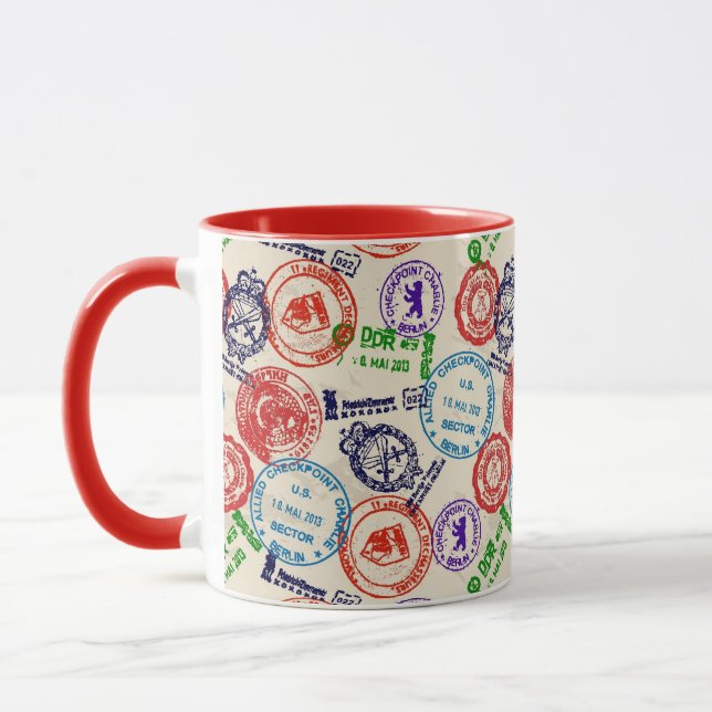 Taza Textura con los sellos reales (Izquierda)