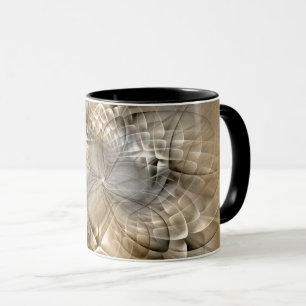 Taza Textura de arte fractal moderno abstracto tonos te