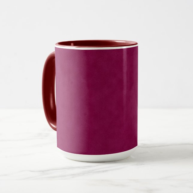 Taza Textura de denim magenta caliente, (Anverso izquierdo)