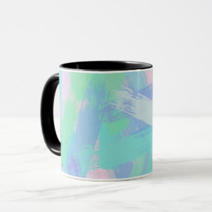 Taza textura de los movimientos del cepillo