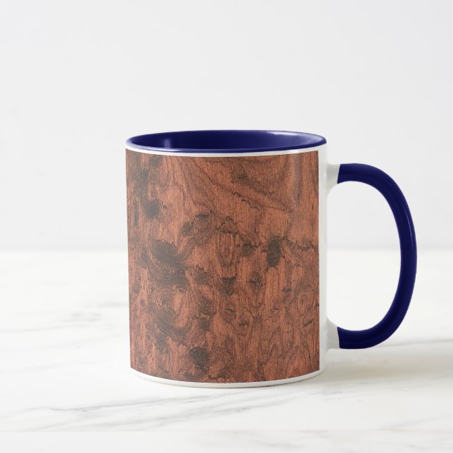 Taza Textura de madera de Burl Mahogany (Derecha)