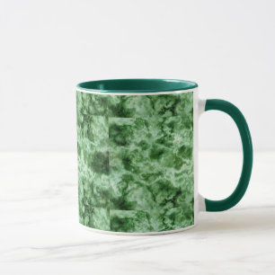Taza Textura de mármol verde