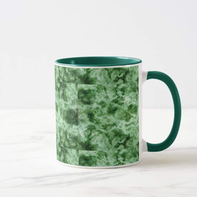 Taza Textura de mármol verde (Derecha)