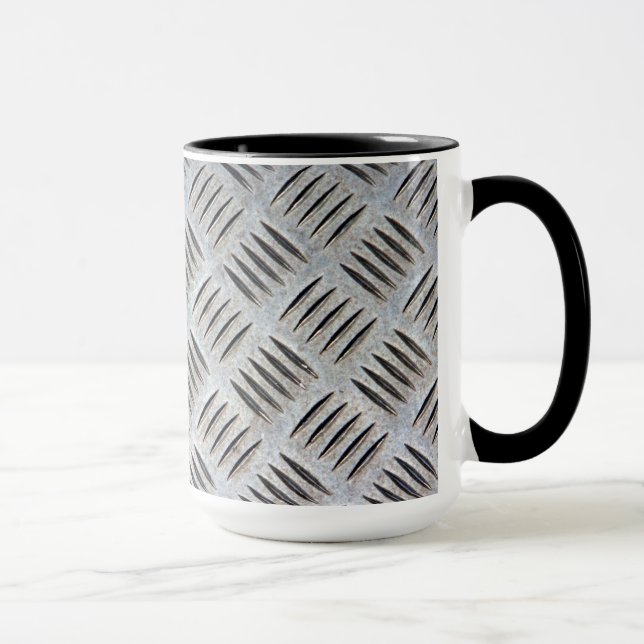 Taza Textura de placa de metal (Derecha)