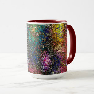 Taza Textura granulada de color oscuro en pintura de ti
