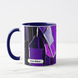 Taza Textura Metálica Glam Plum Noir Glitch