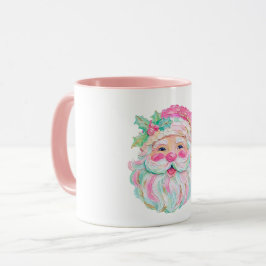 Taza Textura Pintura Aspecto Elegante Cara de Santa Nav