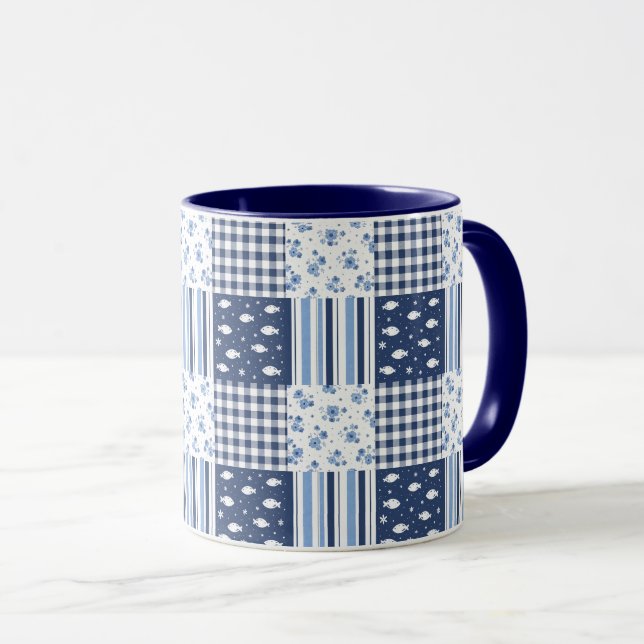 Taza Texturas Azules (Anverso derecho)