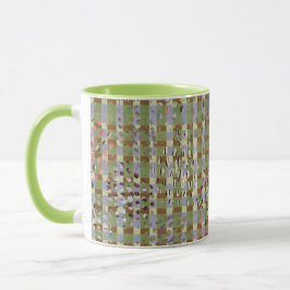 Taza Textured Pointillism Grid Pattern Artwork