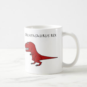 Taza texturizada rojo de Grumpasaurus Rex