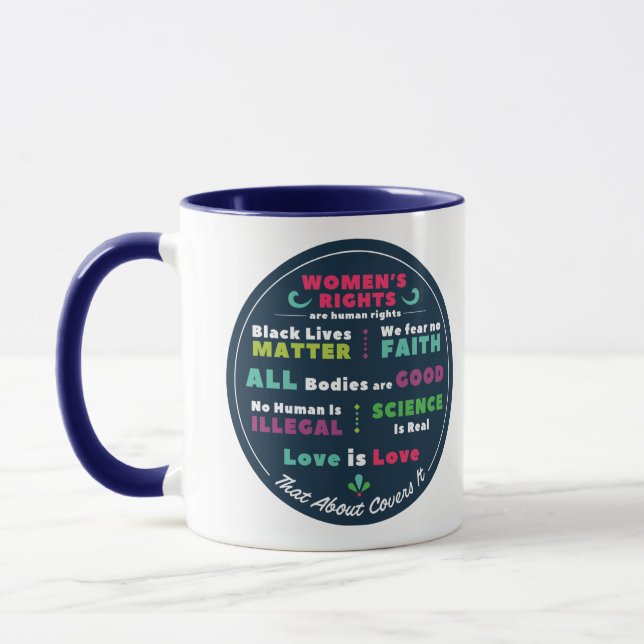 Taza That About Covers It Progressive Mug (Izquierda)