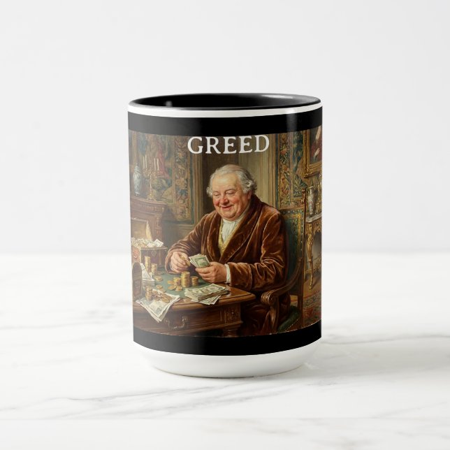 Taza The 7 Satanic Virtues: Greed  (Centro)