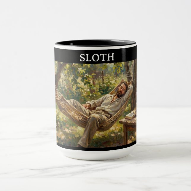 Taza The 7 Virtues of Satan: Sloth (Centro)