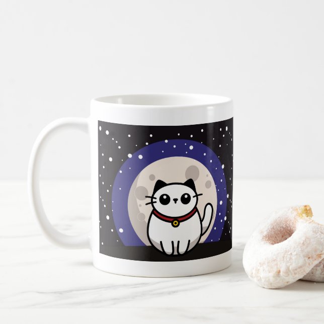 Taza The Cat on the Moon Mug (Con donut)