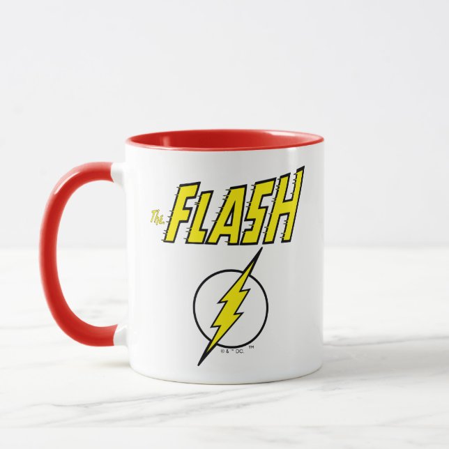 Taza The Flash Name & Lightning Bolt Logo (Izquierda)