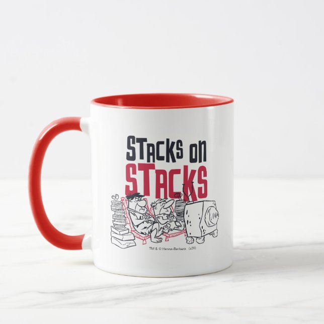 Taza The Flintstones | Fred & Barney - Stacks on Stacks (Izquierda)