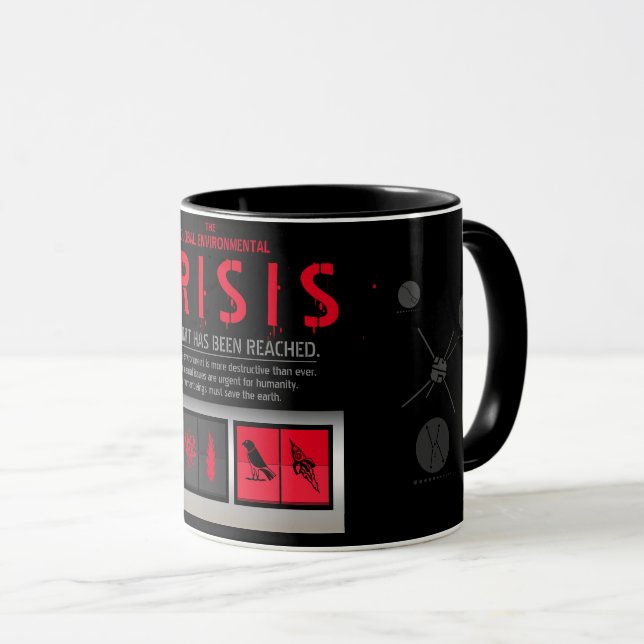 Taza THE GLOBAL ENVIRONMENTAL CRISIS [Combo Mug] (Anverso derecho)