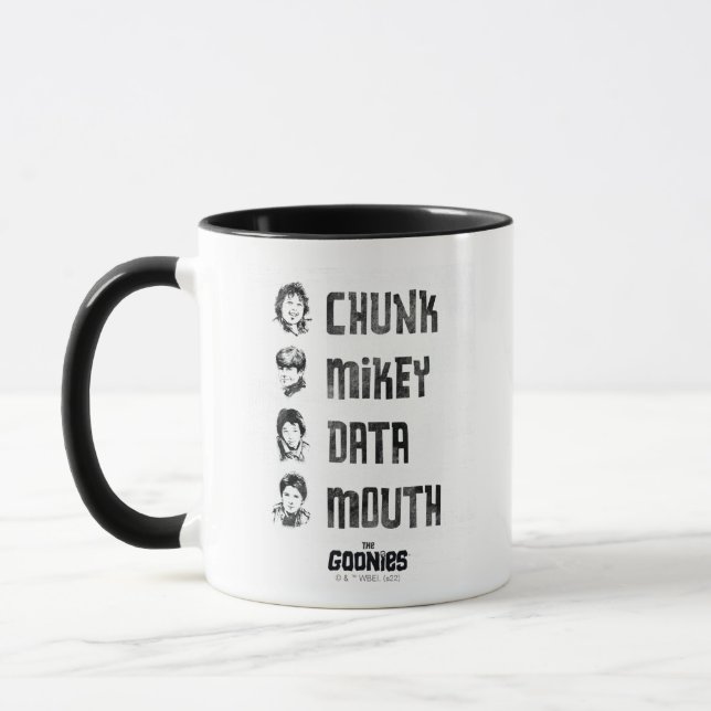 Taza The Goonies | Chunk, Mikey, Data, Mouth (Izquierda)