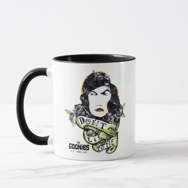 Taza The Goonies Mama Fratelli "Don't Lie To Me" (Izquierda)
