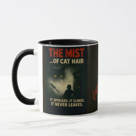 Taza The Mist of Cat Hair Horror Parody